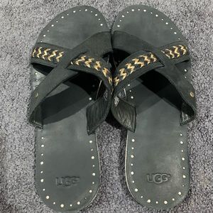 Size 10 black Ugg Sandal
